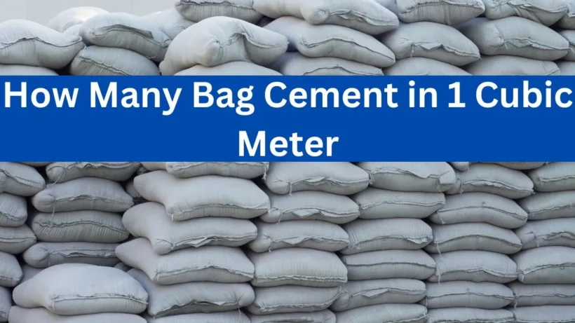 How many bag cement in 1 cubic meter