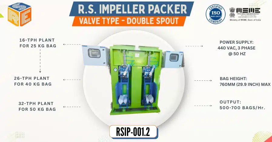 Impeller Packer Valve Type Double Spout